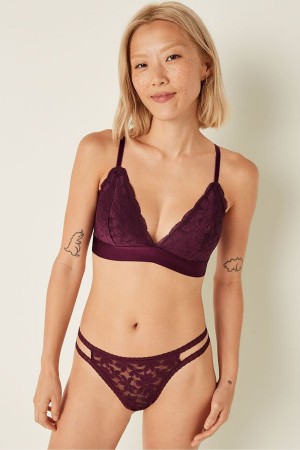 Victoria's Secret Cipkovane Triangle Bralette Ruzove | ZWYXG-4826